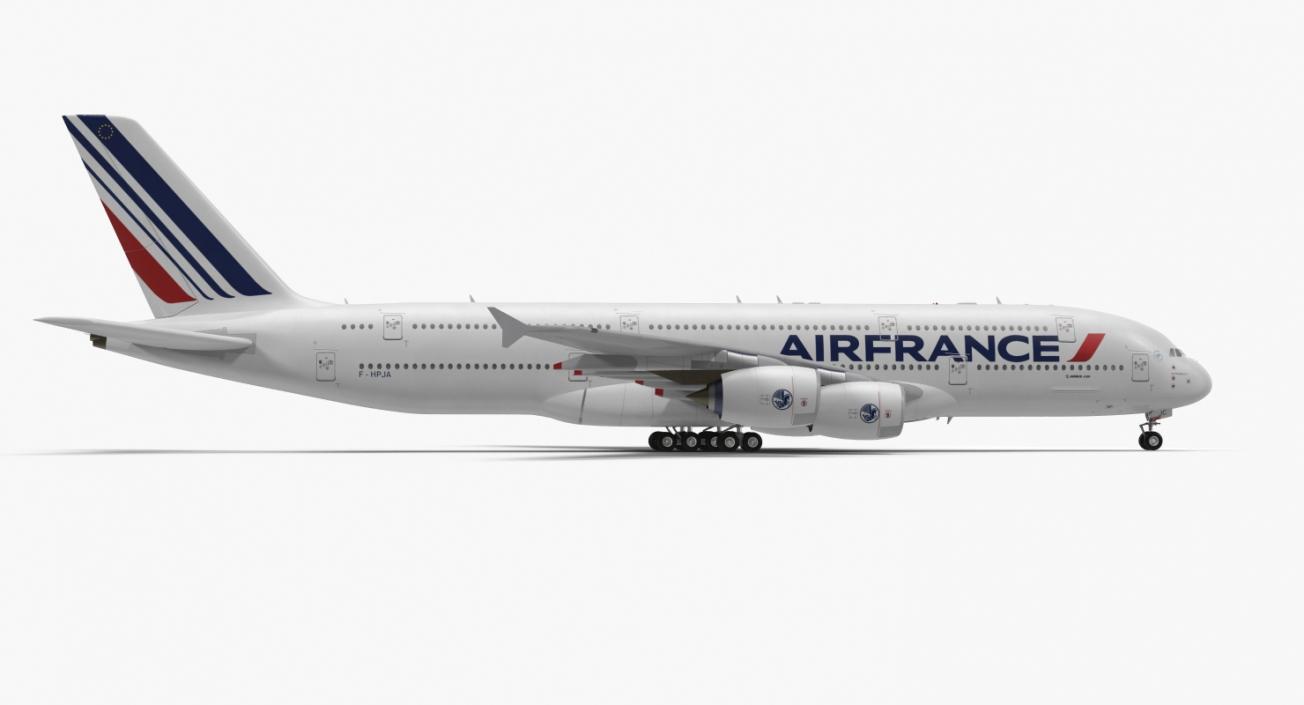 Airbus A380-1000 Air France 3D